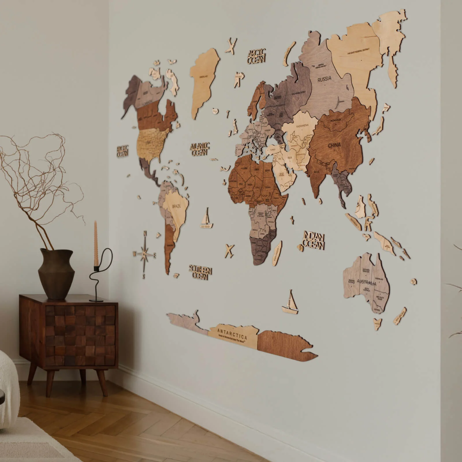 Harta Lumii în format 2D– Multicolor